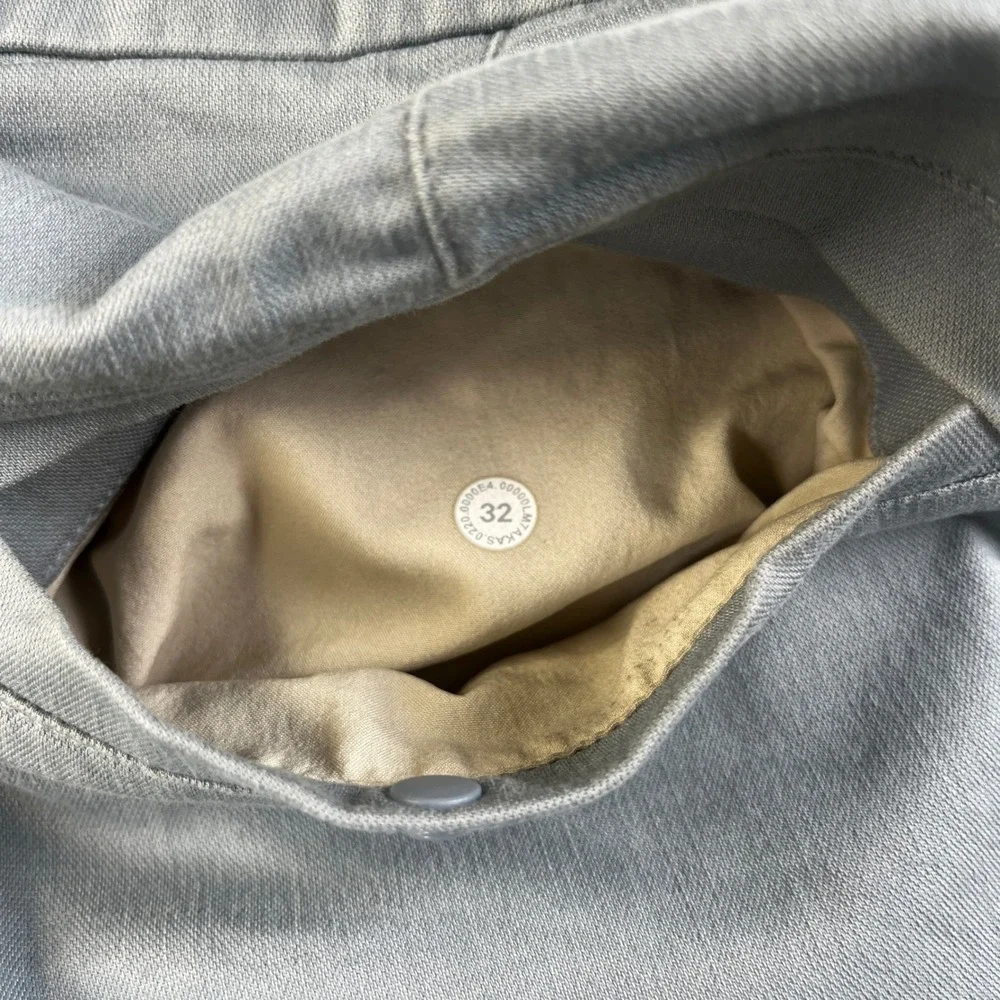 Lululemon Commission Shorts‎ Mens 32 Gray Blue Technical Chino Golf Shorts